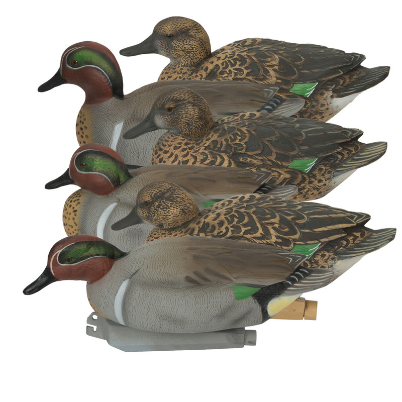 GHG Pro Grade Green Winged Teal Duck Decoys 6 Pack